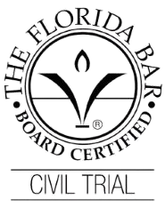 The Florida Bar Board Certified Civil Trial Lawyer seal for Joe Mitchell, representing the highest level of evaluation in Florida legal practice.