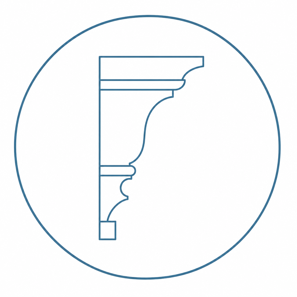 Install new trim or molding icon