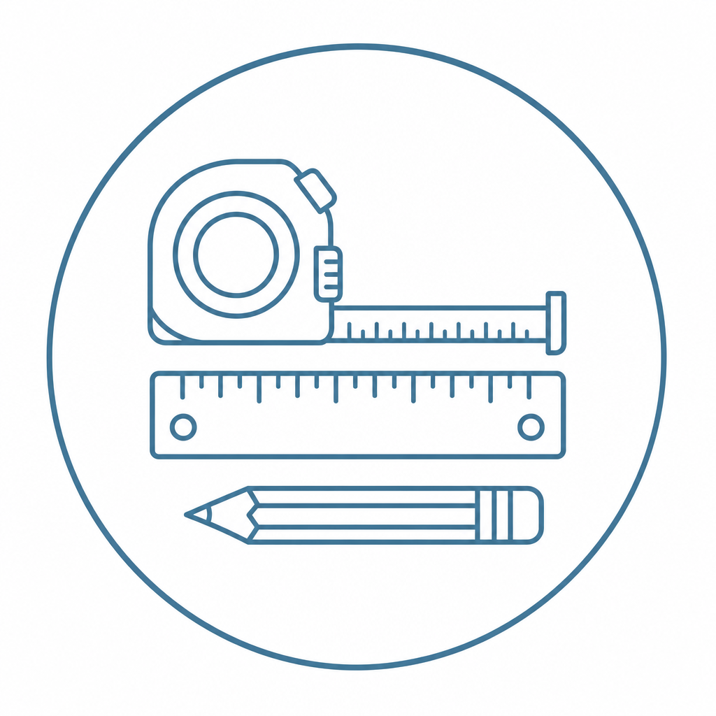 On-site measurement and templating icon