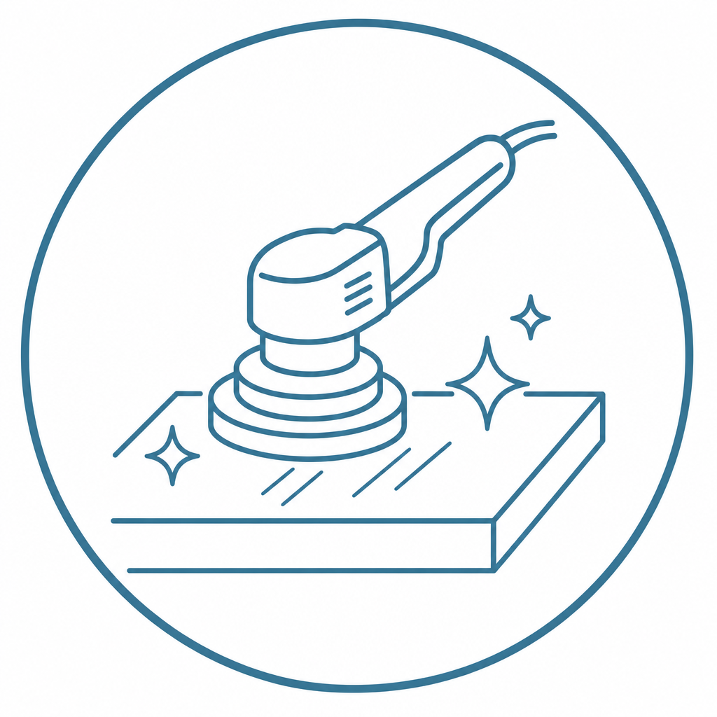 Smooth and scratch-free countertop surfaces icon