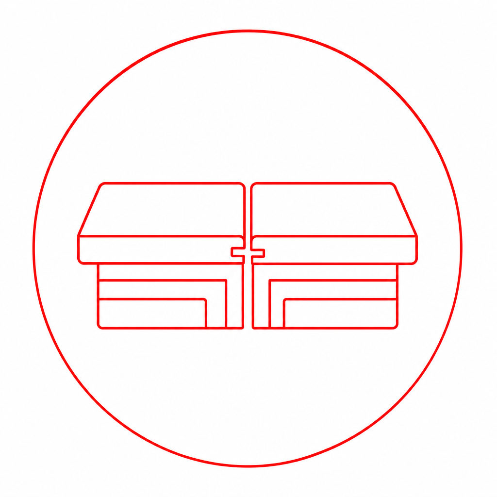 Securing the slab to the cabinetry to prevent shifting icon