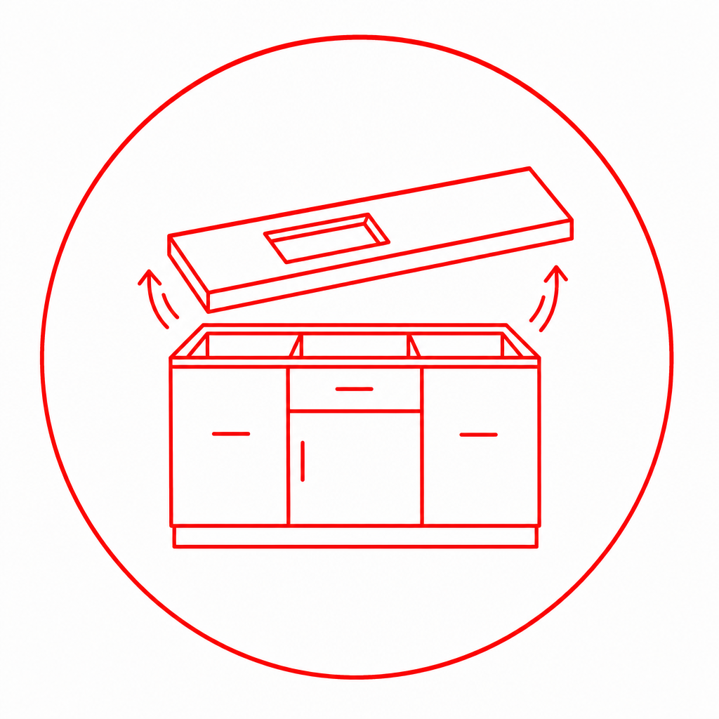 Cabinet removal icon