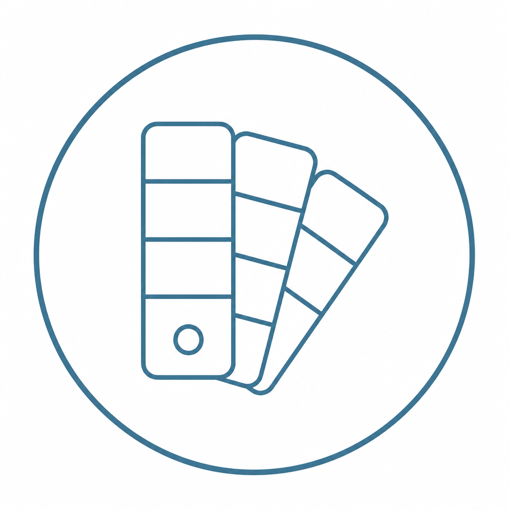White, black, or gray tones icon