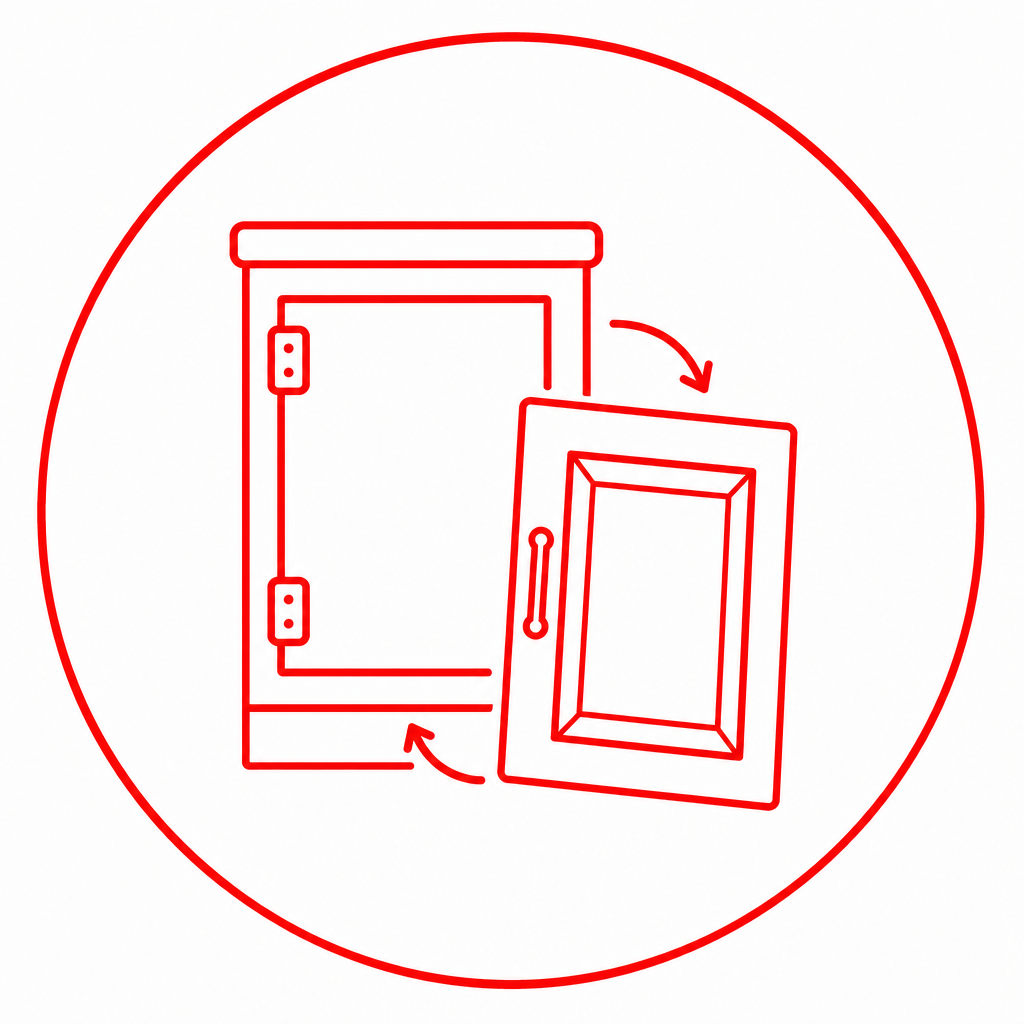 Cabinet door replacement icon