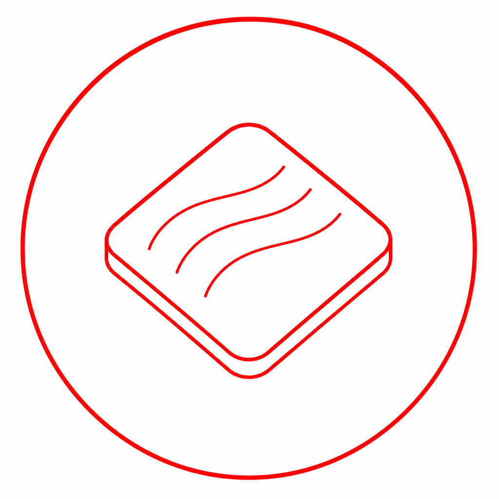 Finish options like matte or polished icon
