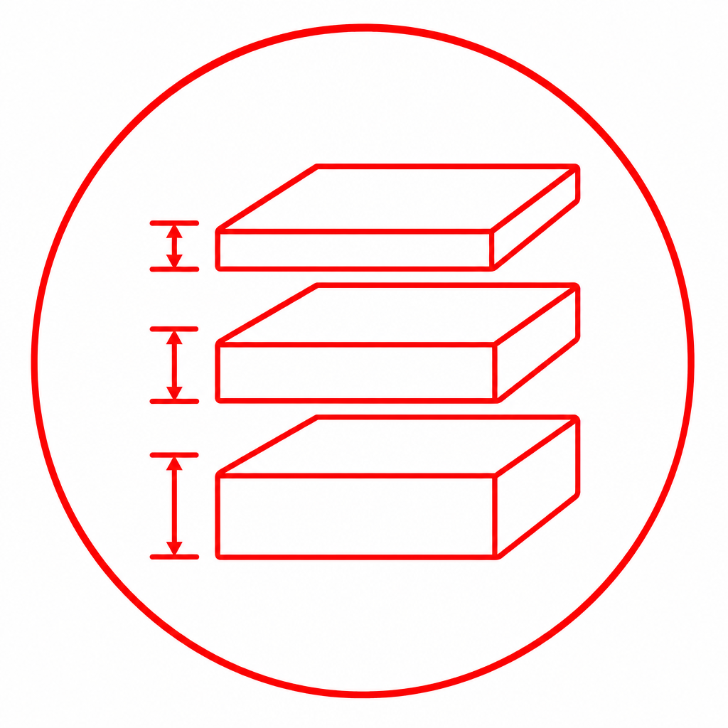 Thickness preferences for the slab icon