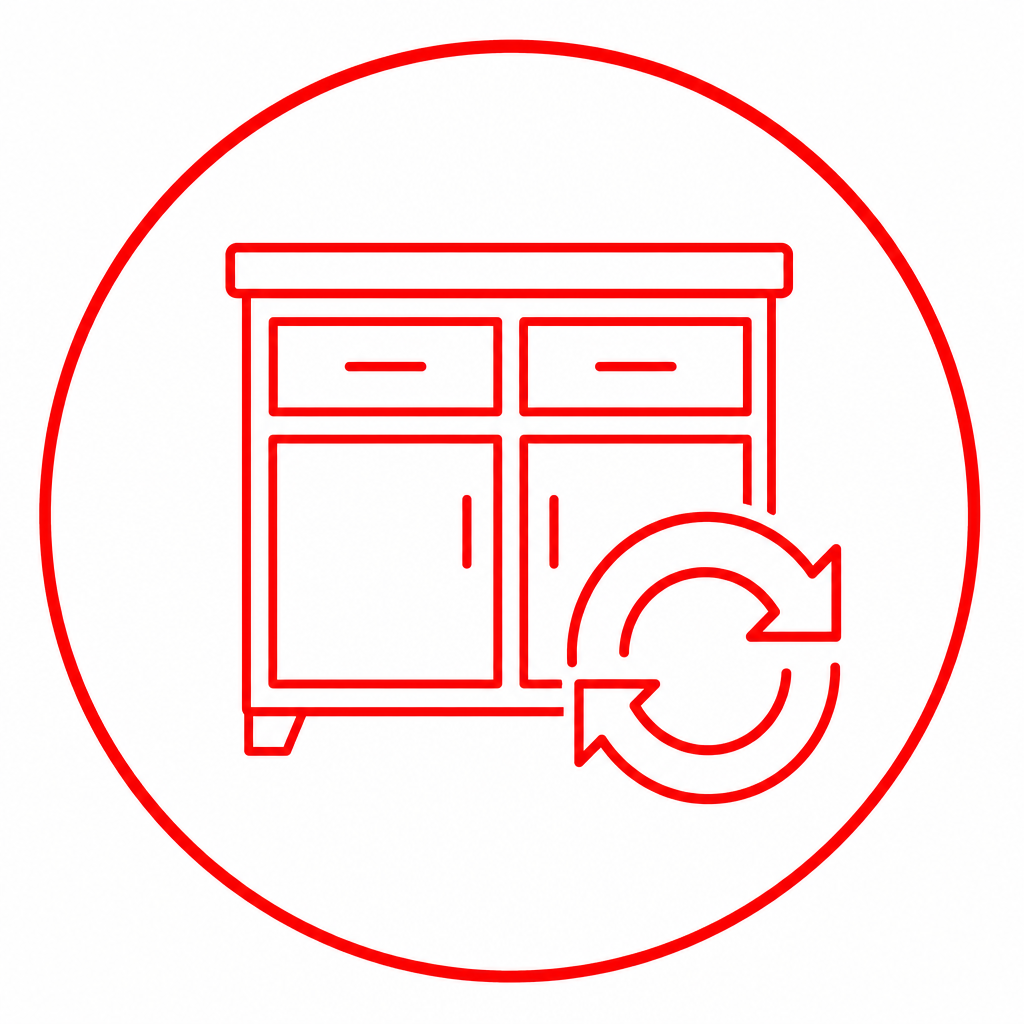 Cabinet remodeling icon
