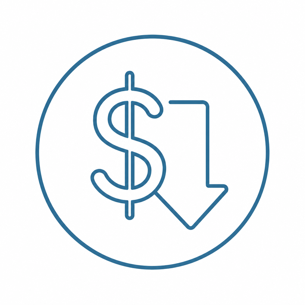 Lower cost compared to full replacement icon