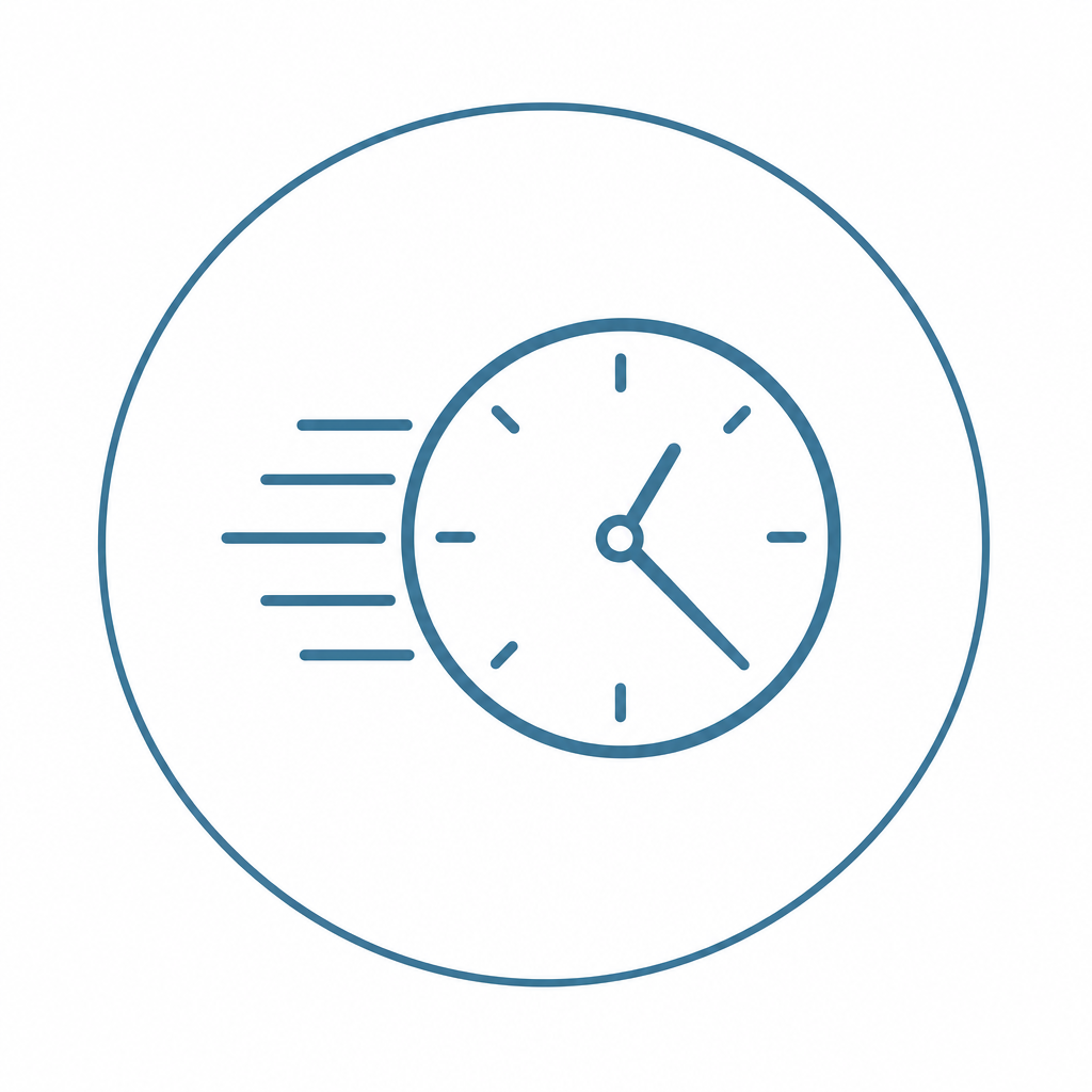 Quicker turnaround time icon