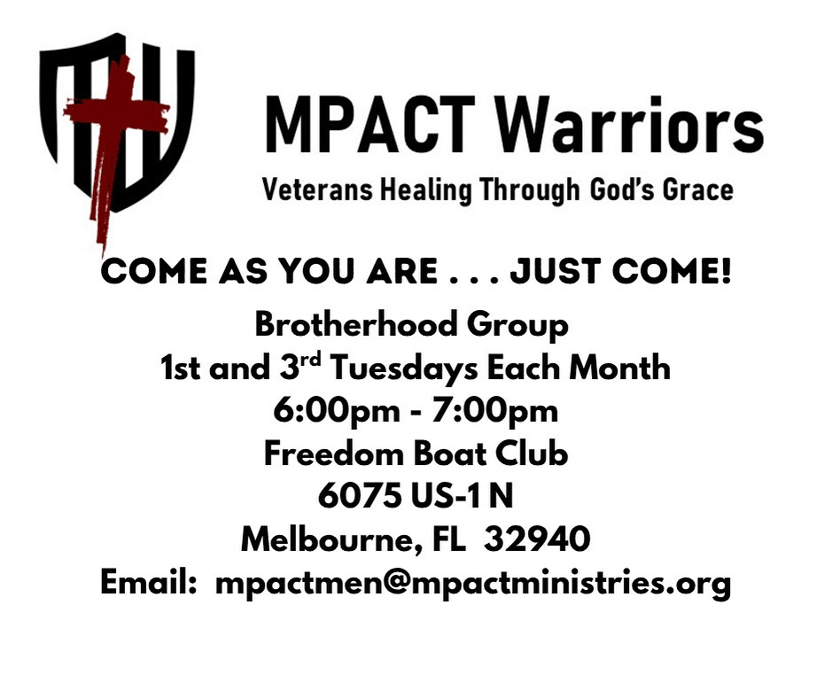 truth Tuesday promotional flyer for impact ministries representing men coming together for Christ in a group