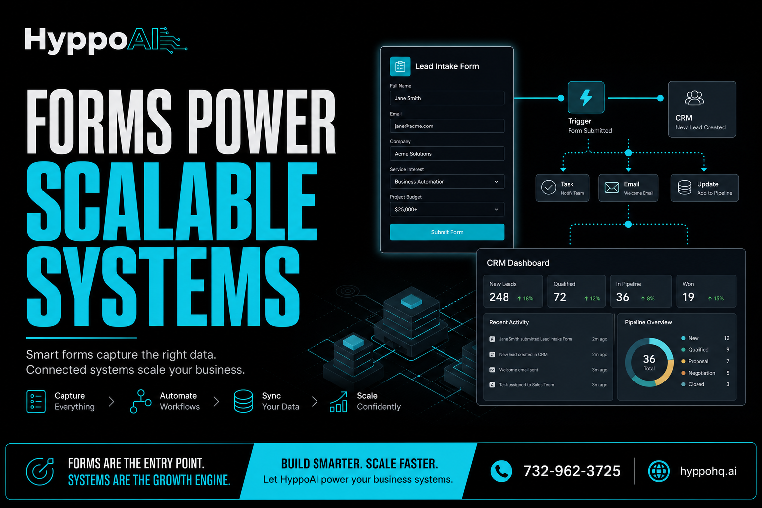 Why forms are the front door to systems, HyppoAI workflow visual