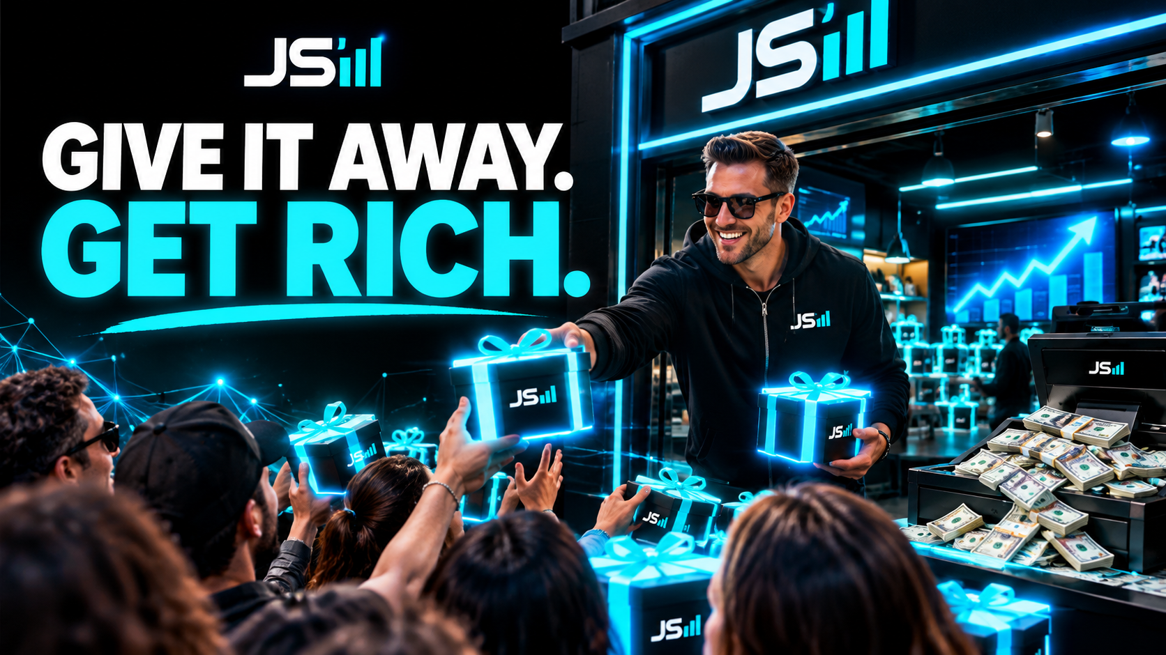 Give Away Free Stuff. Get Rich.