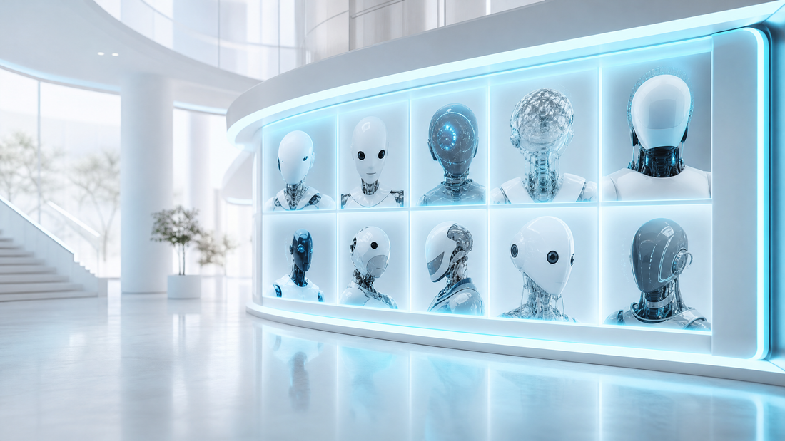 A digital procurement interface showing multiple AI vendor options.
